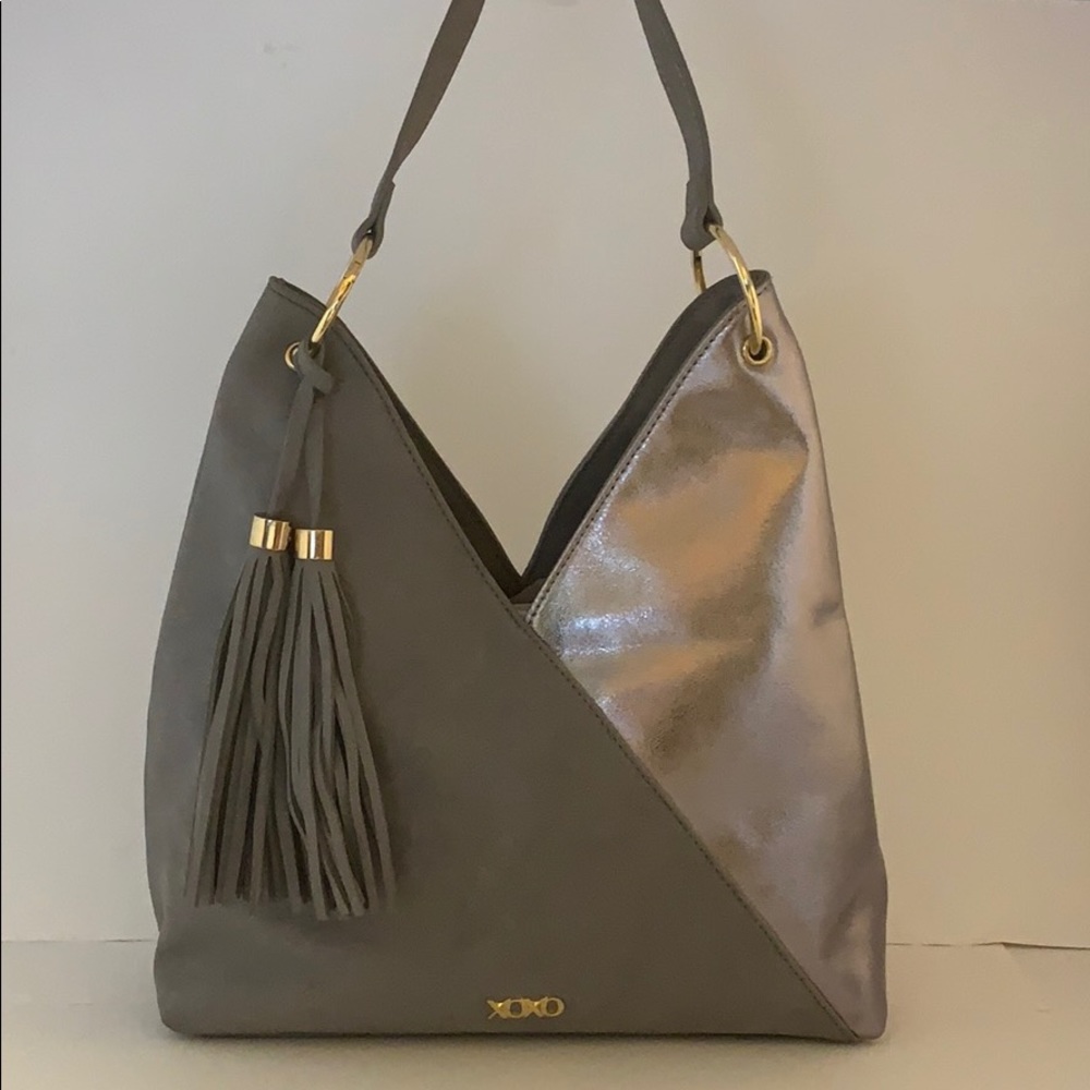 XOXO Shoulder Handbag with Tassels